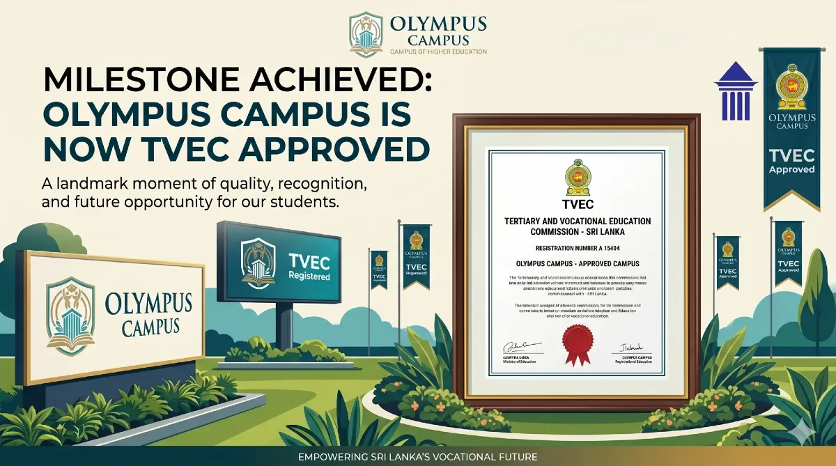 Olympus Campus Receives Official TVEC Approval — Registration No. A 15494